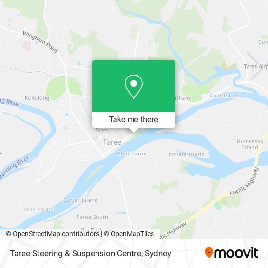 Mapa Taree Steering & Suspension Centre