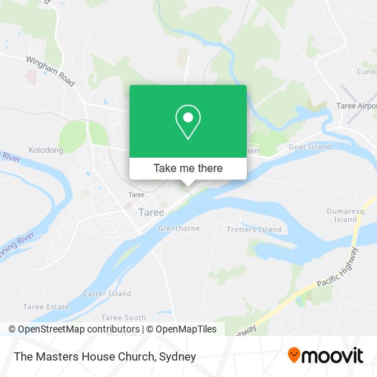 Mapa The Masters House Church