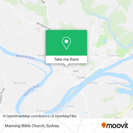 Manning Bible Church map