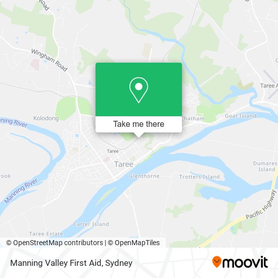 Manning Valley First Aid map