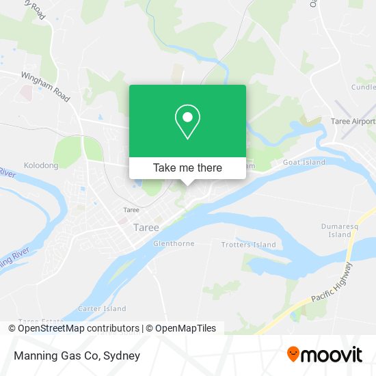Manning Gas Co map