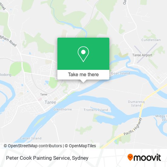 Peter Cook Painting Service map