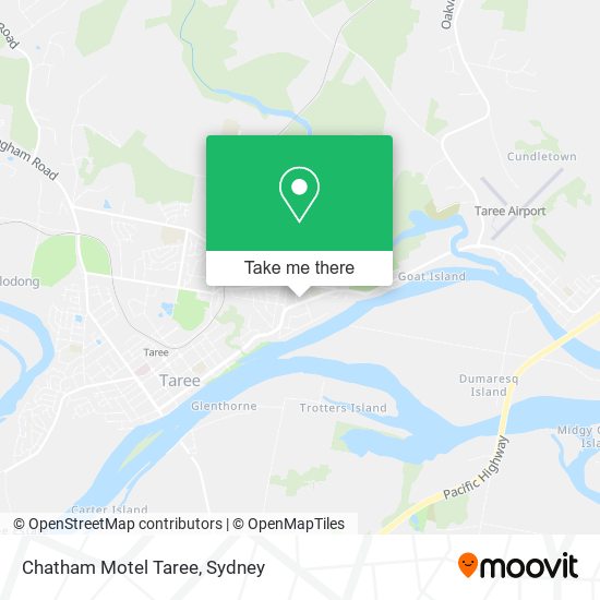 Mapa Chatham Motel Taree