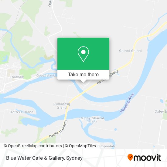 Blue Water Cafe & Gallery map