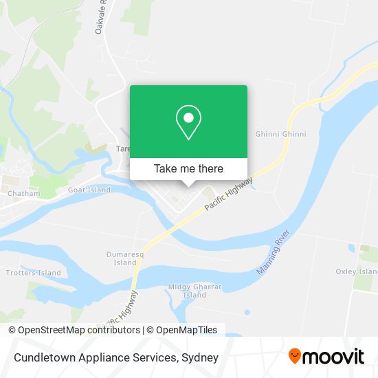 Cundletown Appliance Services map