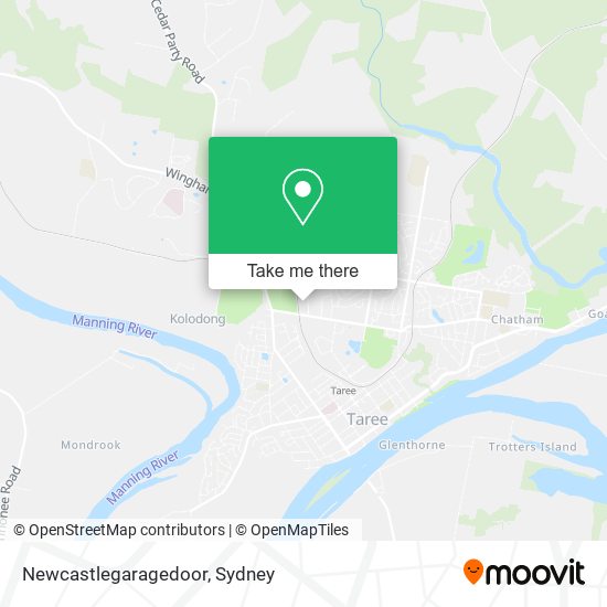 Newcastlegaragedoor map