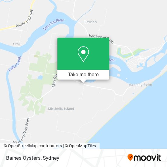 Baines Oysters map