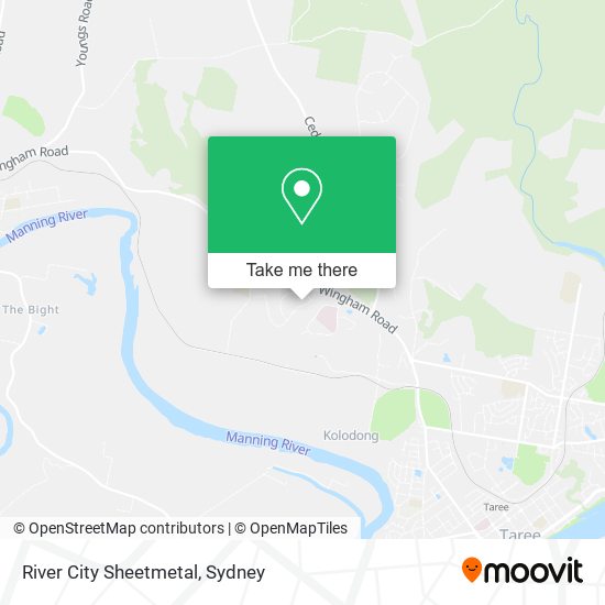 River City Sheetmetal map