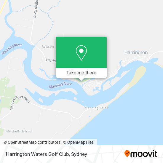 Harrington Waters Golf Club map