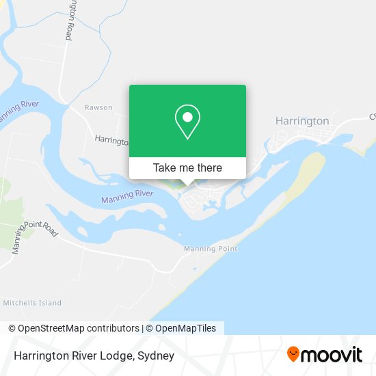 Harrington River Lodge map