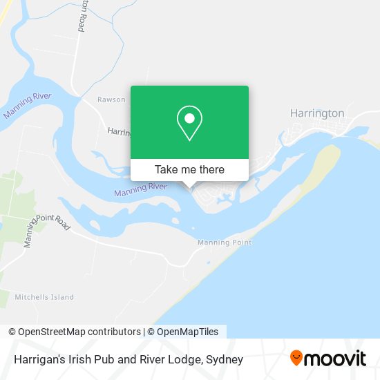Harrigan's Irish Pub and River Lodge map