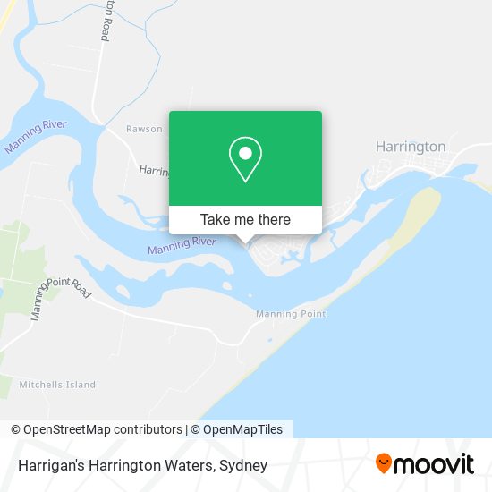 Harrigan's Harrington Waters map