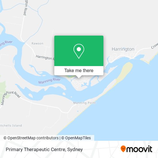 Primary Therapeutic Centre map