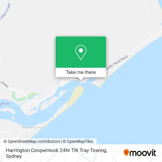 Harrington Coopernook 24hr Tilt Tray Towing map