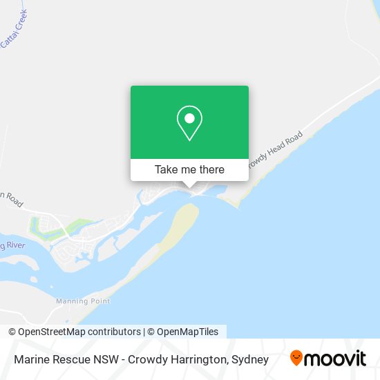 Marine Rescue NSW - Crowdy Harrington map