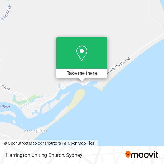 Harrington Uniting Church map