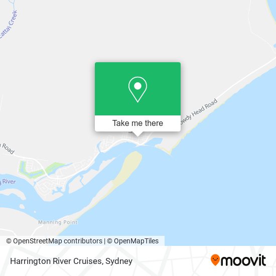 Harrington River Cruises map