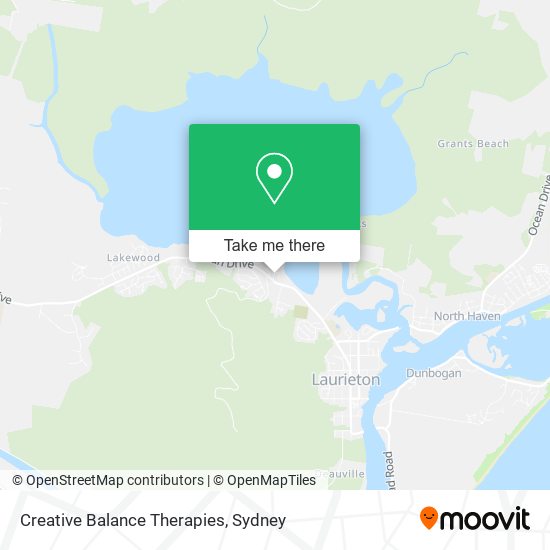 Creative Balance Therapies map