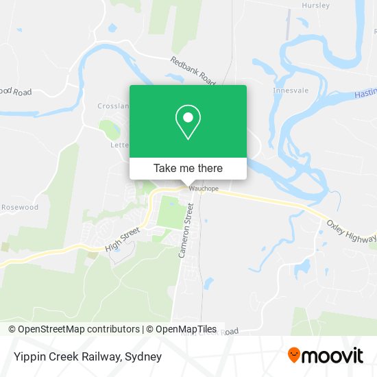 Yippin Creek Railway map