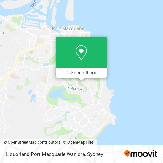 Liquorland Port Macquarie Waniora map