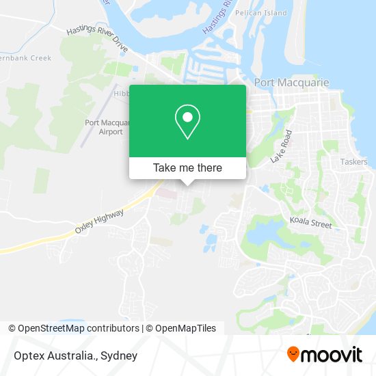 Optex Australia. map