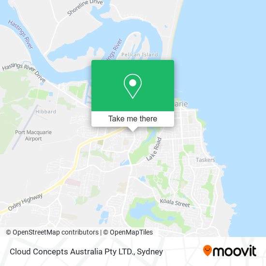 Cloud Concepts Australia Pty LTD. map