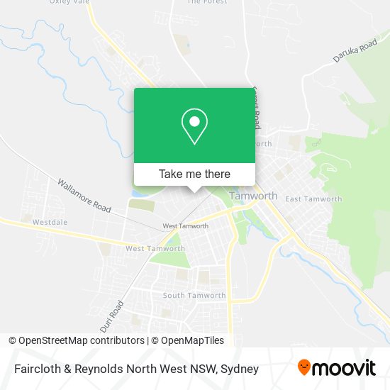 Mapa Faircloth & Reynolds North West NSW