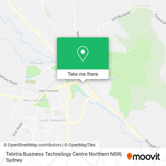 Mapa Telstra Business Technology Centre Northern NSW