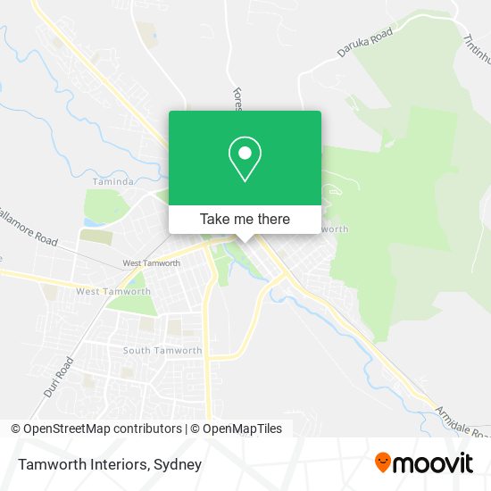 Tamworth Interiors map