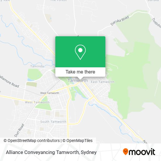 Mapa Alliance Conveyancing Tamworth