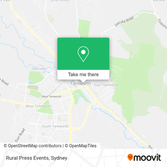 Rural Press Events map