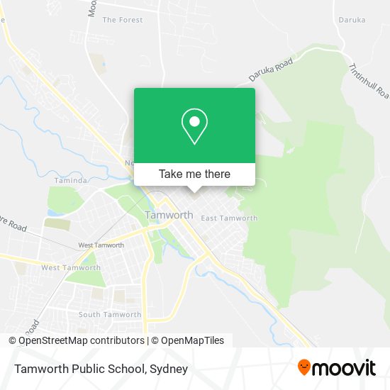 Mapa Tamworth Public School