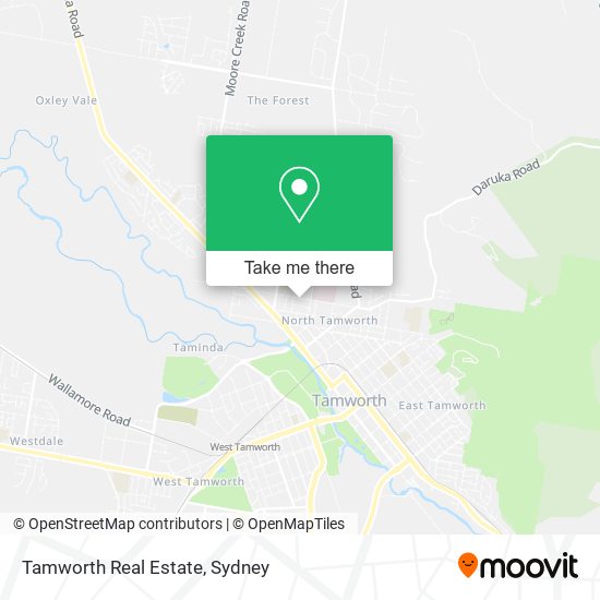 Tamworth Real Estate map