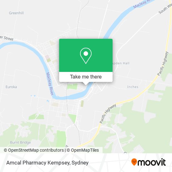 Amcal Pharmacy Kempsey map