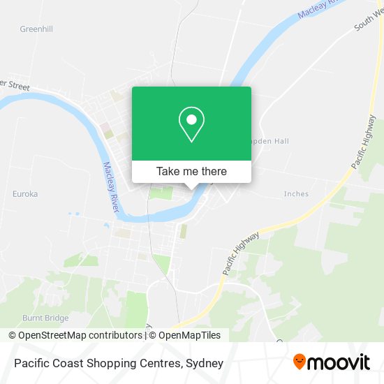 Pacific Coast Shopping Centres map