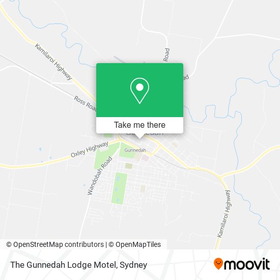 Mapa The Gunnedah Lodge Motel