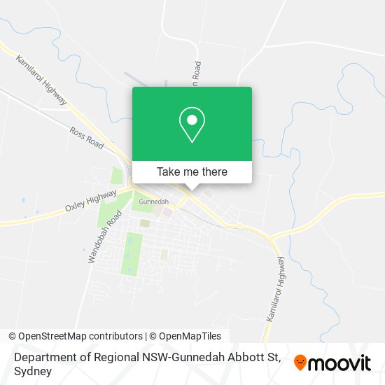 Department of Regional NSW-Gunnedah Abbott St map
