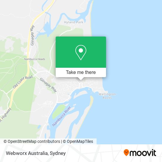 Mapa Webworx Australia