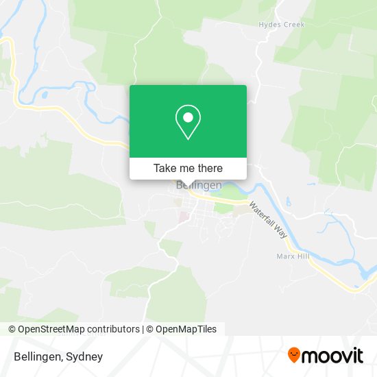 Bellingen map