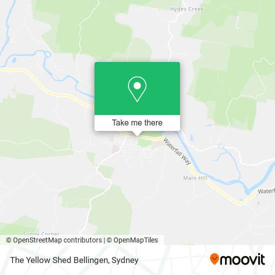 The Yellow Shed Bellingen map