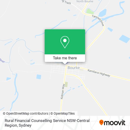 Rural Financial Counselling Service NSW-Central Region map