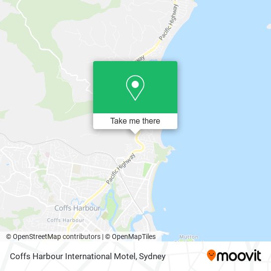 Coffs Harbour International Motel map