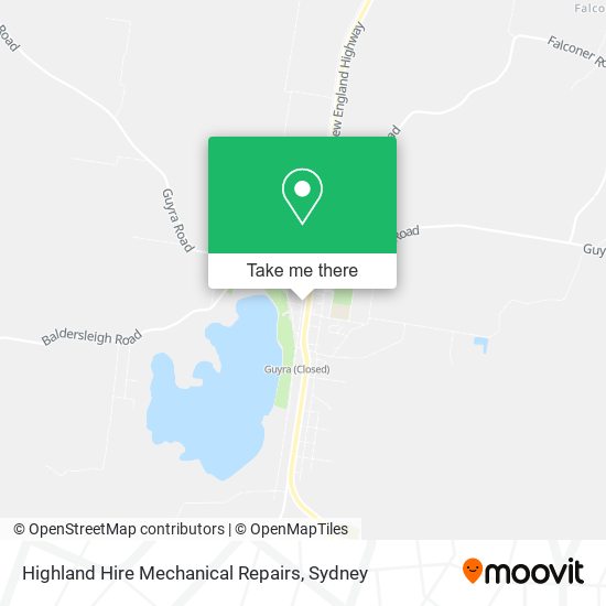 Highland Hire Mechanical Repairs map