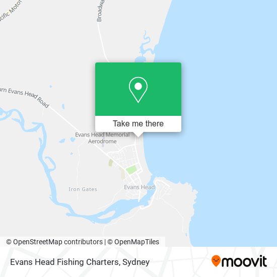 Evans Head Fishing Charters map