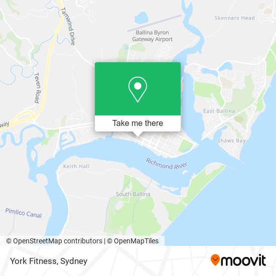 York Fitness map