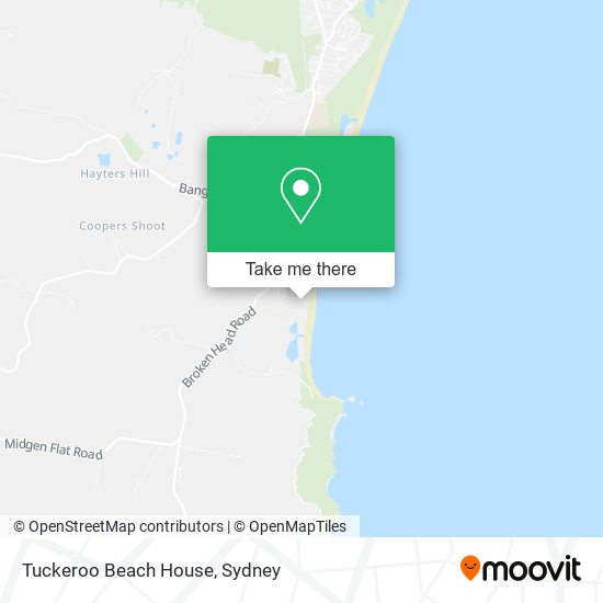 Tuckeroo Beach House map