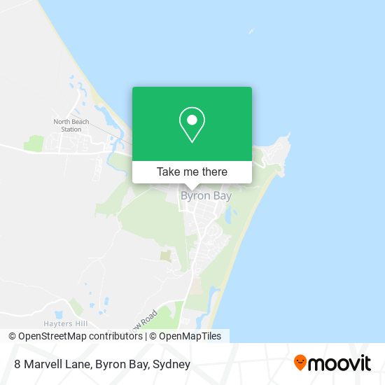 8 Marvell Lane, Byron Bay map