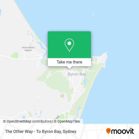 The Other Way - To Byron Bay map