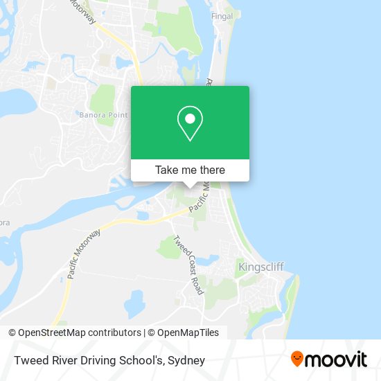 Tweed River Driving School's map