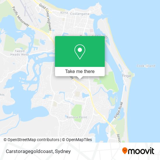 Mapa Carstoragegoldcoast